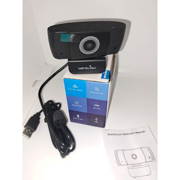 NIB- Wansview 106 - 1080P Webcam with Microphone - Picture 1 of 12
